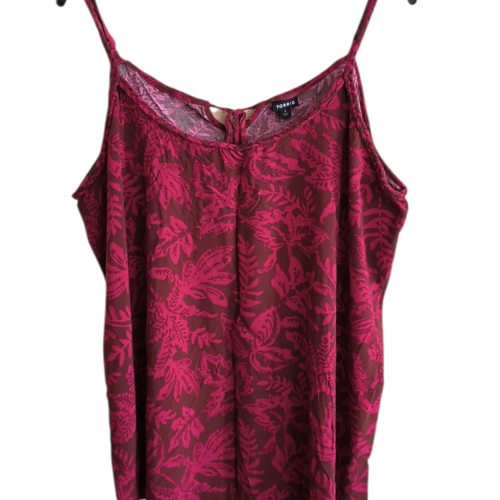 Torrid Pink and Brown Tank Top